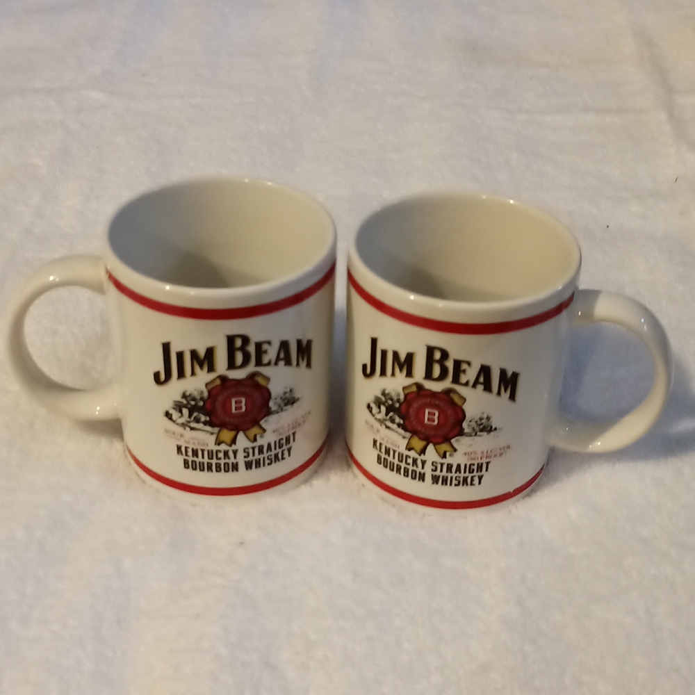 HH Ceramic Jim Beam Coffee / Tea Mugs 2000 Set 2